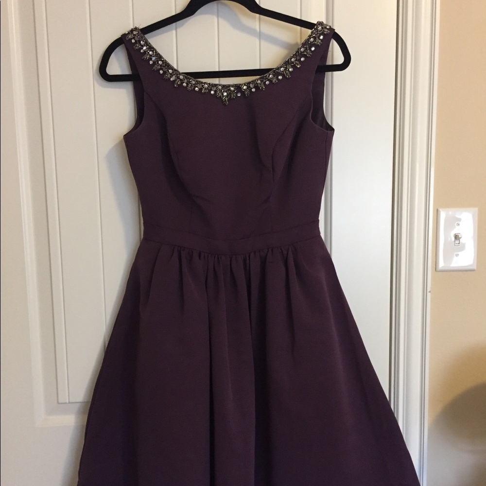 David’s bridal plum dress size 4
